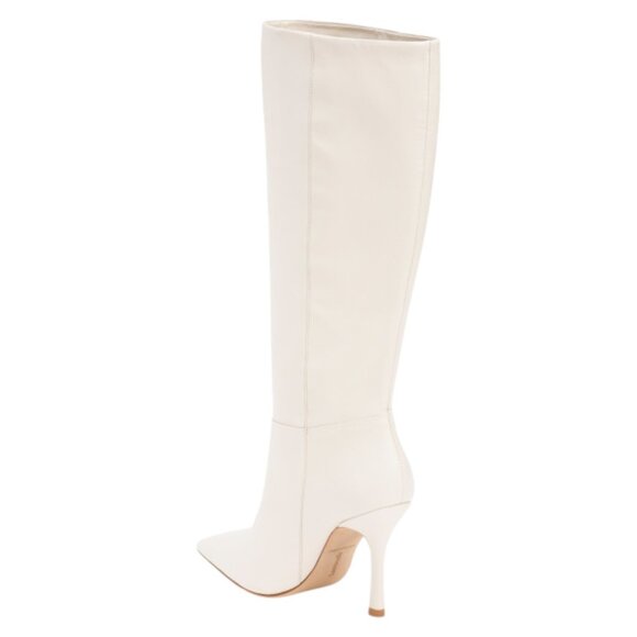LARROUDE Ivory Made In Brazil Leather Kate Boots - Picture 2 of 2